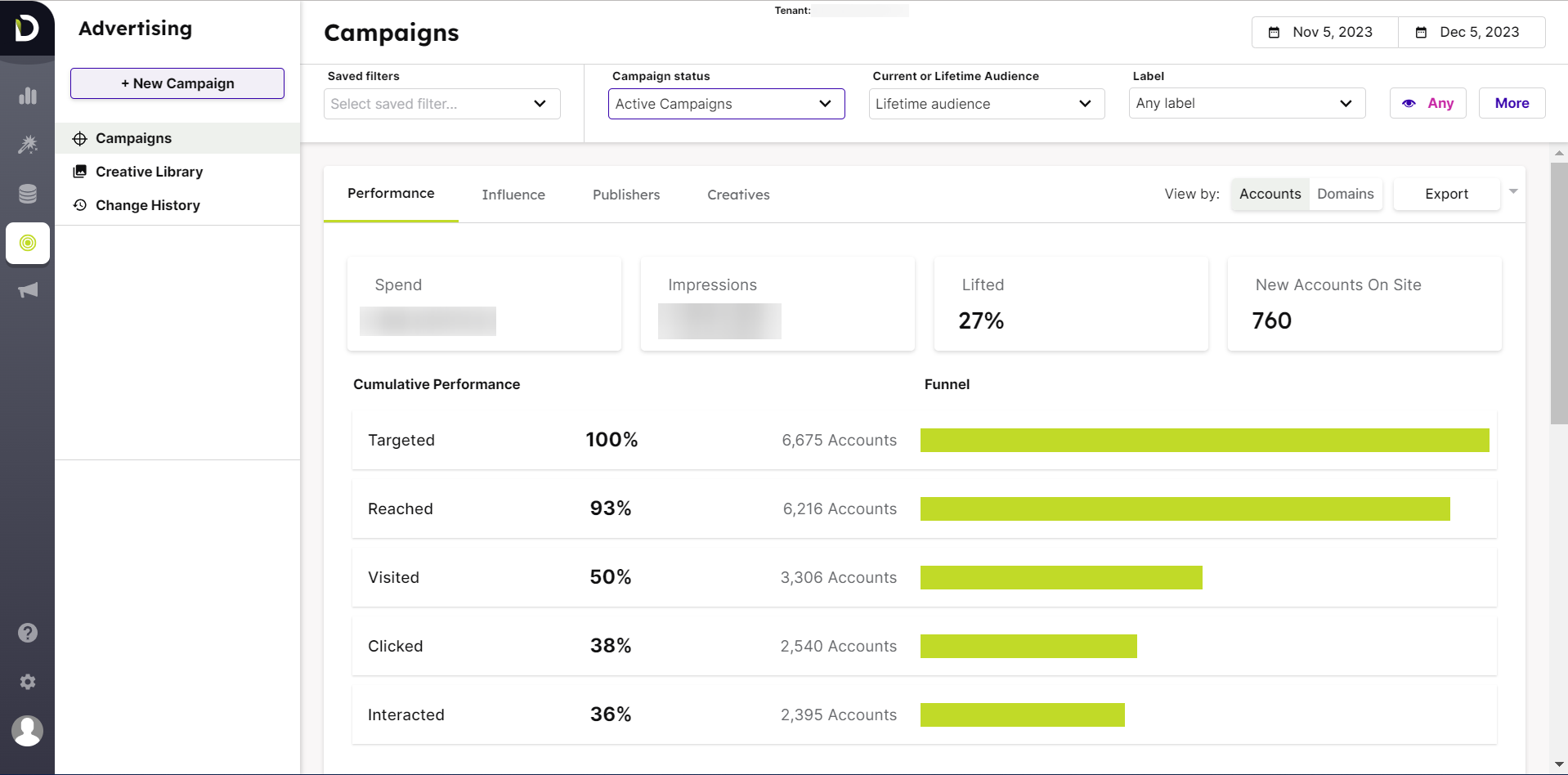 screenshot of Demandbase One